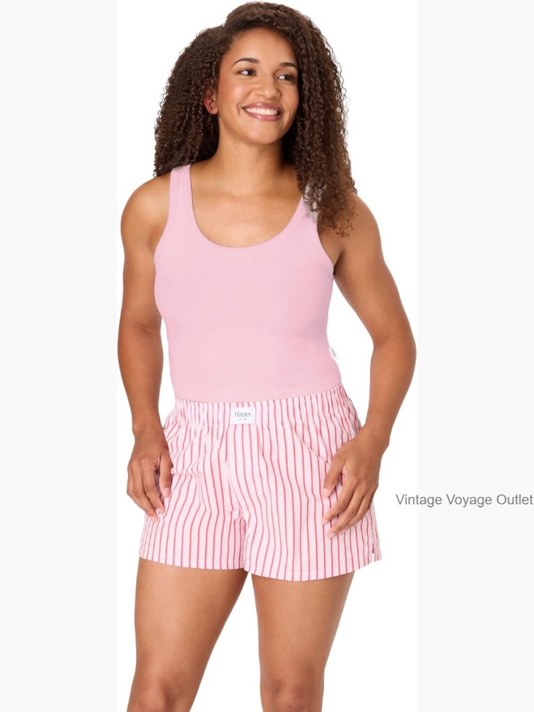 Cotton Pj Set - Tank & Boxer Shorts Lounge